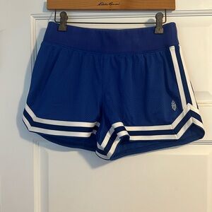 Free People Blue Athletic Shorts with White Accents